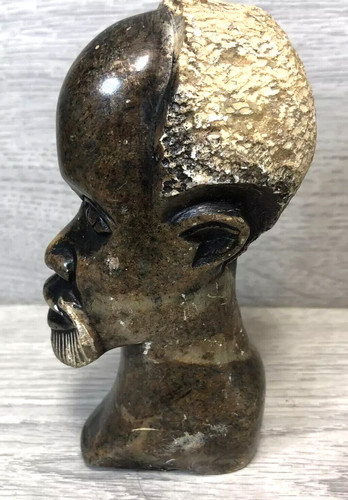 Hand carved soapstone bust - hand,