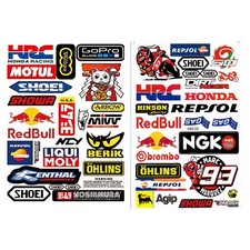 49x Stickers 2 A4 Sheets -