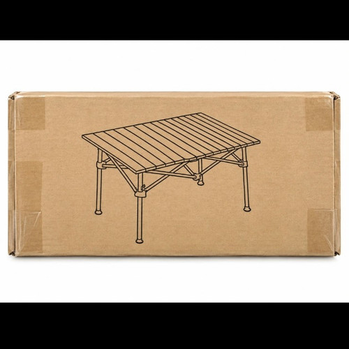 Foldable brown camping - brown,