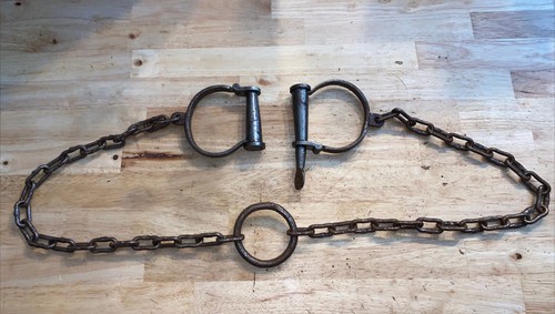 Antique shackles leg - shackles,