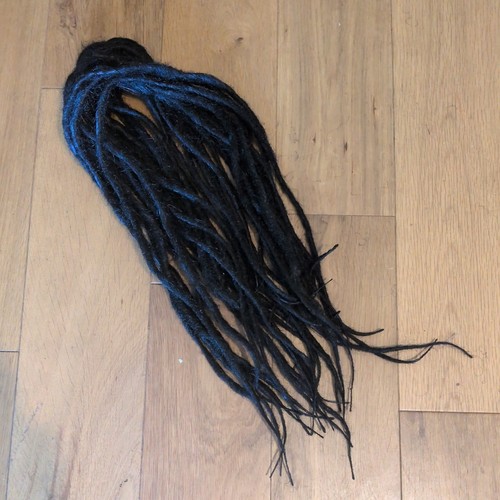Black dreadlocks falls - black,
