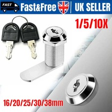 CAM LOCK LOCKER FURNITURE LOCK POST MAIL BOX LOCK CAMLOCK UK KEYS CABINET DRAWER