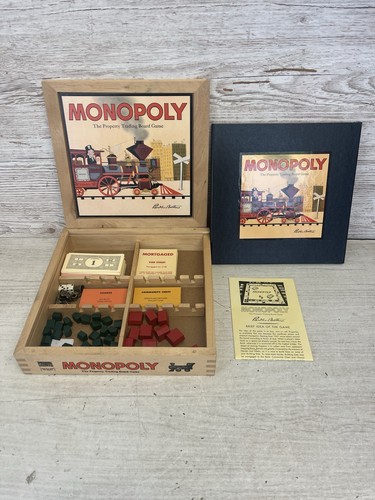 Monopoly nostalgia wooden - monopoly,