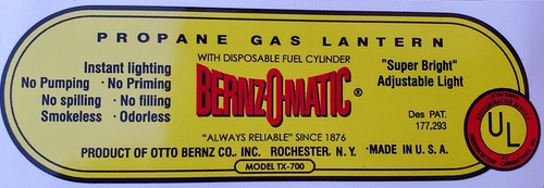 One new bernz matic - new, bernz-o-matic