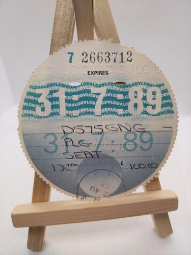 Vintage seat stamped 1989 - vintage,