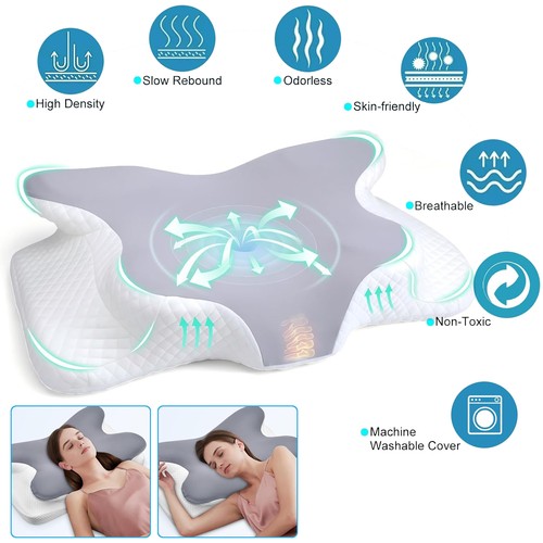 Ergonomic memory foam pillow - memory,
