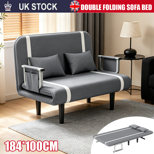 Double fabric sofa - sofa, sleeper