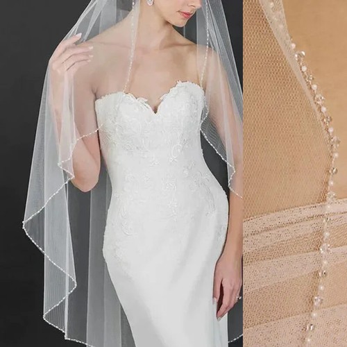 White ivory crystal beaded - white,