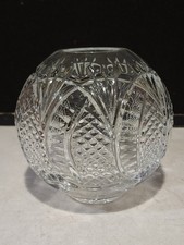 Waterford Crystal Seahorse Rose Bowl Vase 5.5” H x 6” READ