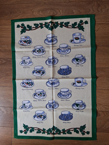 Vintage cotton tea towel - cotton,