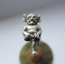 Lincoln Imp hat pin hatpin sterling silver – 6 inches long