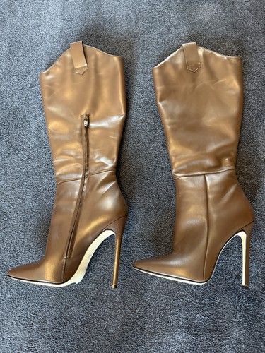 Black venus knee high cowgirl - high,
