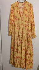 Zara Yellow Maxi Dress Floral