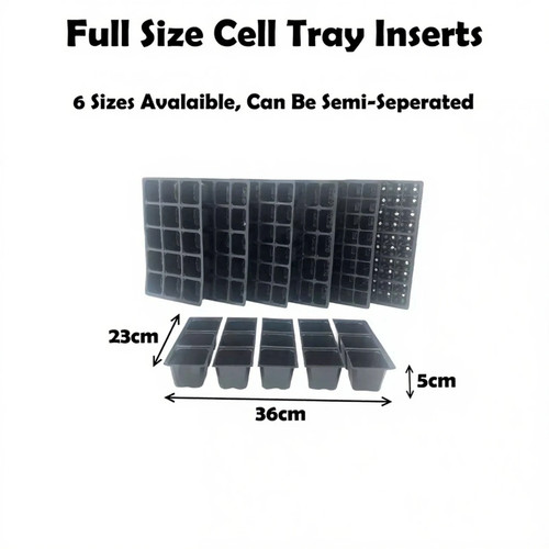 Seed tray cell inserts for - tray,