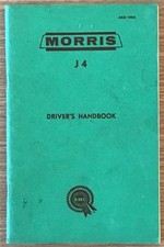 MORRIS J4 Drivers Handbook