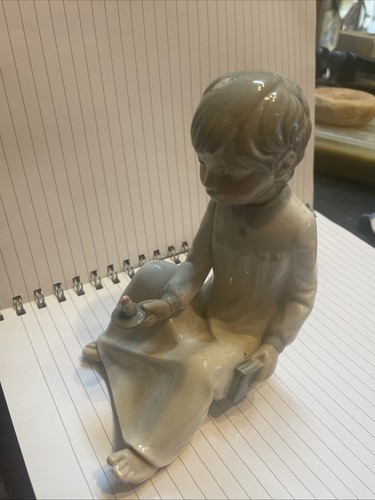 Nao lladro young boy with - by,