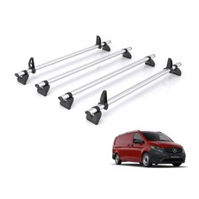 Mercedes Vito Roof Rack Fits 2015+ Models 4x Roof Bars Rhino Kammbar Pro (W447)