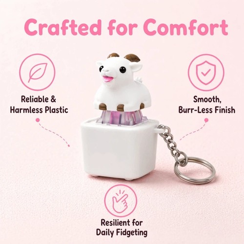 Little lamb keychain button - lamb, keychain,button