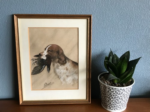 Vintage antique pastel - antique,