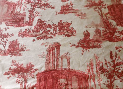 Antique french pastoral toile - antique,
