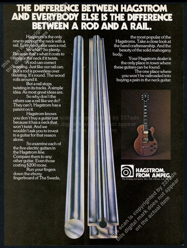 1976 hagstrom electric guitar - hagstrom,