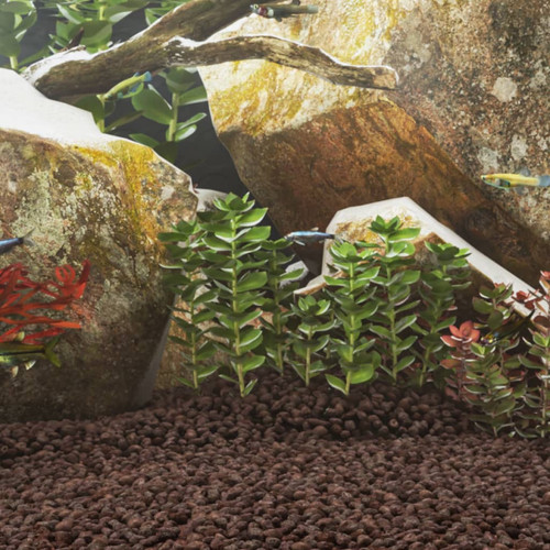 Volcanic rock gravel red 8mm - red, 5-8mm