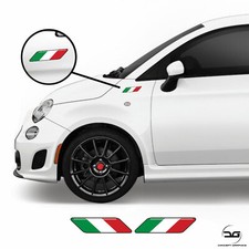 Italian Flag Side Wing Stripes For Fiat 500 Abarth Scorpion Vinyl Decal Stickers