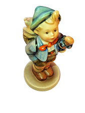 Goebel Hummel 198/2/0 Home From Market TMK6 W.Germany Boy w/ Umbrella 12.5cm