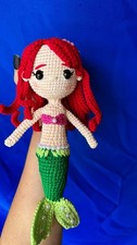 The Little Mermaid Crochet Doll Handmade Soft Toy Disney Princess New