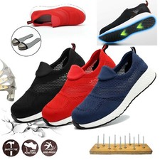 MENS PPE LADIES WOMEN ULTRA LIGHTWEIGHT STEEL TOE CAP SAFETY WORK SHOES TRAINERS