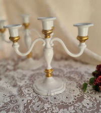 x 2 Pretty White & Gold