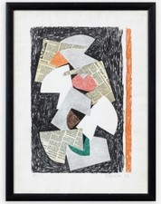 Hans Richter-litografia s.titolo 1972- cm.75x55+cornice-Firma+tiratura (37/150)