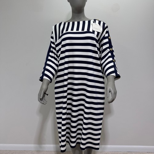 Nwt marina rinaldi navy white - marina,