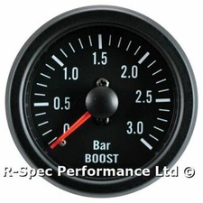 3 Bar Turbo Diesel 52mm Black Face Mechanical Boost Pressure Gauge - Tdi Td Dt