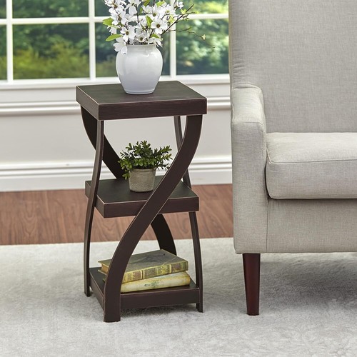 Twisted end side table - side,