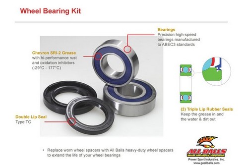 All balls rear - wheel, bearing