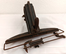 VTG Disston No. 3D Cast Iron Saw Sharpening Vise Clamp Bench Mount  W/Guide