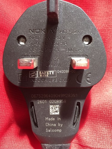 Genuine nokia acp 12x - nokia, 3-pin