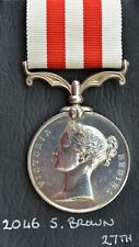 Indian Mutiny Medal ~ 27th Foot (Inniskilling) ~ Samuel Brown ~ Died in India 