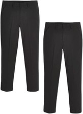 2 Pack Boys School Trousers