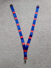 Kingussie Shinty Club Shirt Colour Lanyard, Bar Colour Style, Red And Blue. New