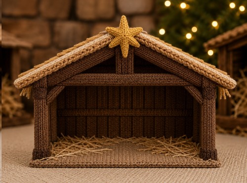 Nativity stable backdrop with - backdrop,