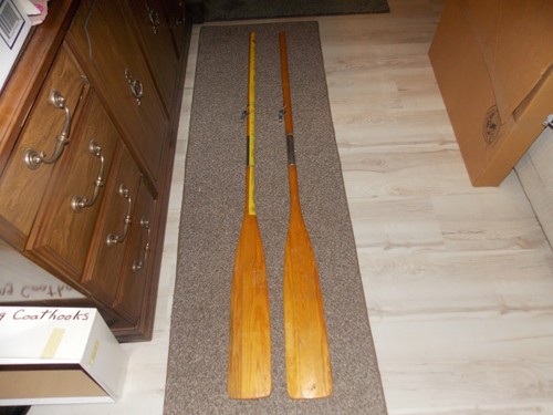 Vtg pair wood - pair, boat