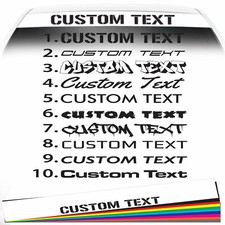 Custom Text JDM Euro DUB Car