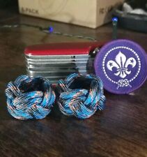 Paracord Scout Woggle Blue