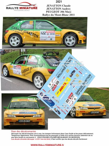 Decals ref 2521 peugeot - 2521,