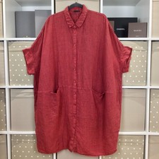 OSKA Linen Shirt Dress Size 1