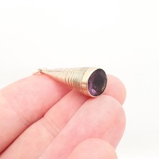 Antique 9ct 9k Gold Amethyst