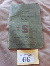 Vintage Singer Sewing Machine Instruction Books For No. 66 Model 