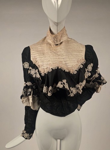 Early edwardian black silk - early,